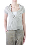 Cotton knit cardigan with cable detail  - 