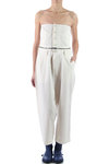 Detachable band top cotton jumpsuit  - 