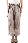 Detachable braces wide trousers  - 