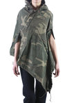 Camouflage hooded cape  - 