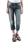 cropped denim jean  - 