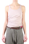 cotton and silk jersey tank top  - 