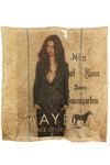 Military vintage jute panel with Antonio jacket photo printed  - 