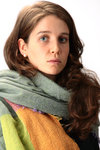 green mix colour stole  - 
