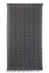 multicolor planetarium design wool stole  - 