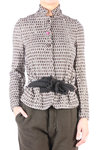 wool and silk lozenge pattern jacket  - 