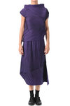 bias pleated two piece dress  - 