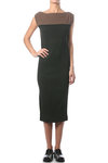 two tone longuette dress  - 