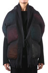 down padded mesh stole  - 