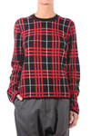 tartan design knit sweater  - 