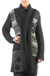 Maya pattern knit  long cardigan  - 