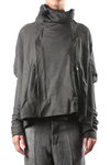 time-worn lamskin biker jacket  - 