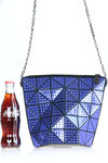 studs effect pattern origami bag  - 