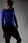 knit cashmere pullover with 3D hem  - 