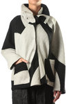 macro polka dots cropped caban  - 