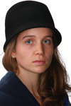 fur felt bell shape cloche  - 