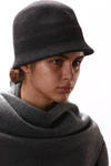 fur felt bell shape cloche  - 