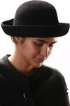 fur felt medium brimmed hat  - 
