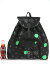logo print cotton rucksack  - 