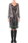 attached cardigan, top and skirt dress - SACAI 