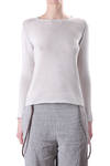 hand stitch armholes silk pullover  - 