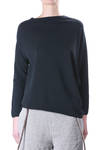 knit cotton asymmetric pullover  - 