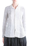 flower and polka dot printed shirt  - 