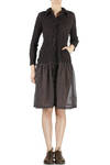 cauliflower crinkled effect shirt dress  - 