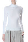 shear off high neck and sleeves A-POC top  - 