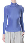 shear off high neck and sleeves A-POC top  - 