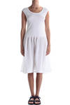 cauliflower crinkled effect bodice dress  - 