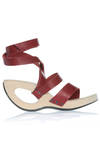 RITZY wooden wedge heel sandal  - 