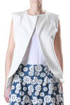 cotton and silk gabardine vest  - 