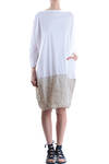 bi-fabric boxy dress  - 