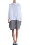 bi-fabric boxy dress  - 