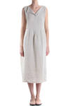 linen dress with pocket detail  - 