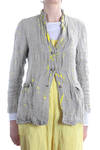 hand painted linen jacket  - 