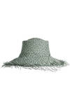 fray edge straw hat  - 