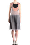 polyester mesh overlay dress  - 