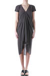 silk georgette and cady dress  - 