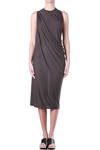 bias draped jersey dress  - 