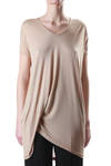 side draped jersey top  - 