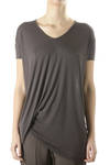 side draped jersey top  - 