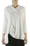 soft cotton jersey slanted cut top  - 