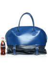 royal blue and navy Boston bag  - 