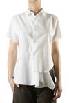unbalanced cotton shirt  - 