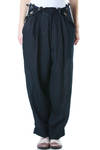 suspender buggy trousers in garment dye flax  - 