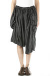 asymmetric striped culottes with embossed details  - 