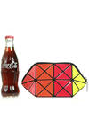 multicolor origami make-up purse  - 