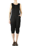pleated polyester jumpsuit  - 